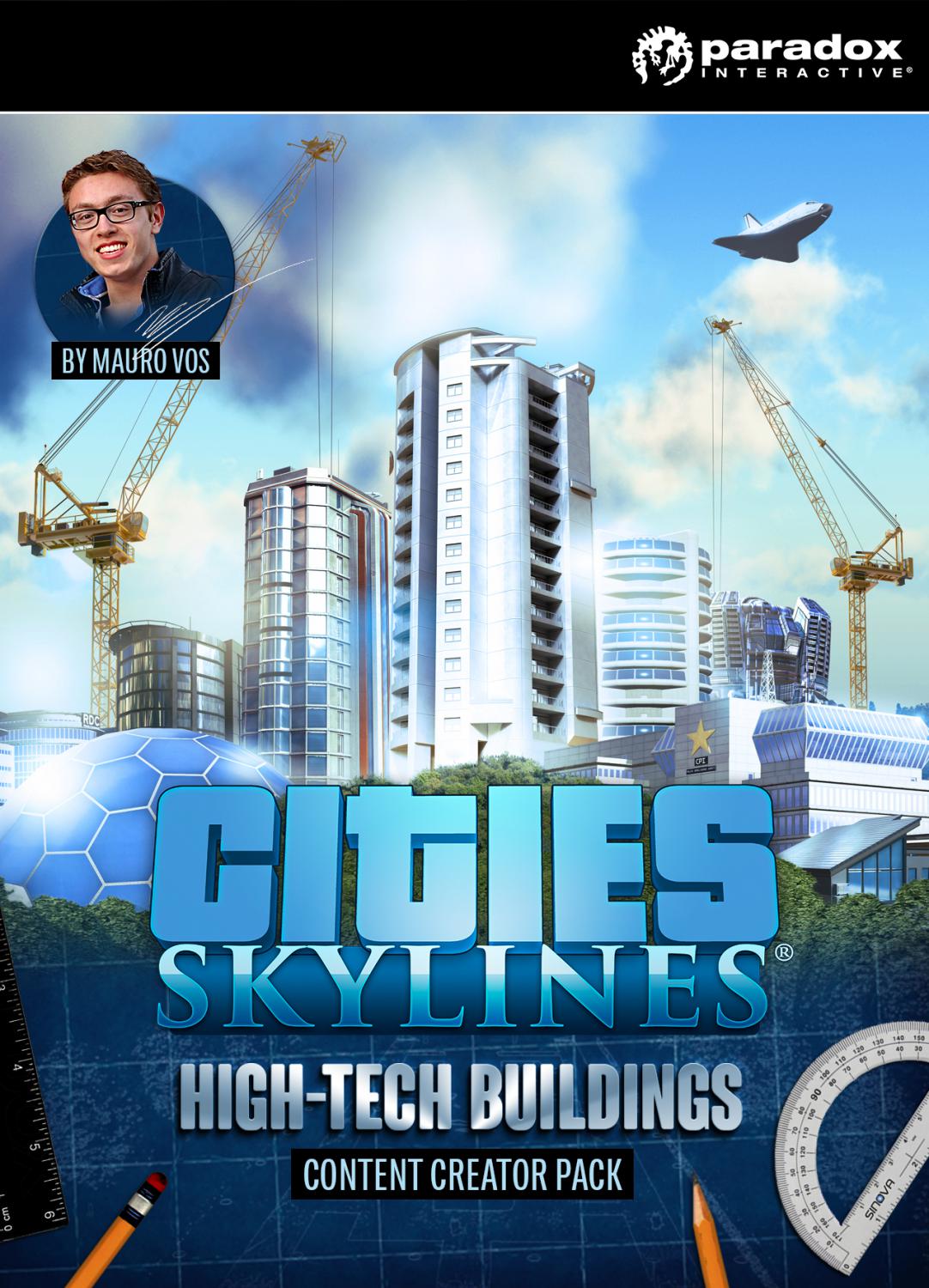 Cities: Skylines - Content Creator Pack: High-Tech Buildings Steam Key Global